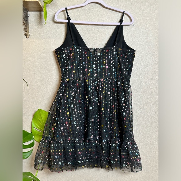 SOLD - Dress the population rainbow sequin dress Size XL - Picture 2 of 6